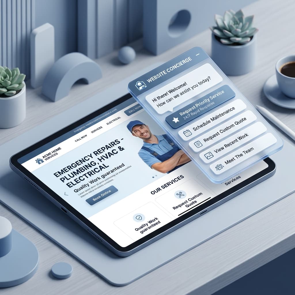 Shopify Admin Dashboard mit Website Concierge Integration